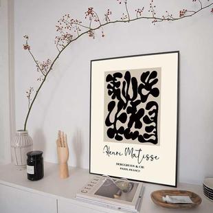 现代简约抽象马蒂斯客厅沙发背景墙装 饰画玄关走廊小众艺术壁画