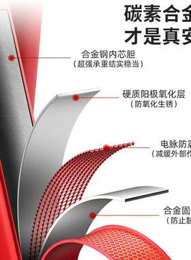 人字梯家用可收缩折叠伸缩多功能室内楼梯加厚登高步步高轻便梯子