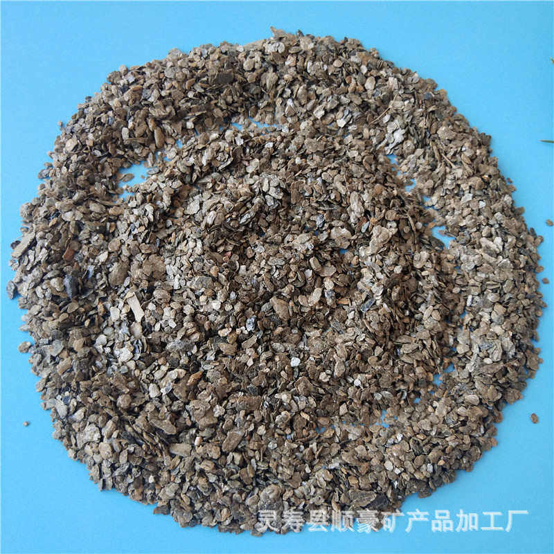 批发生蛭石片  阻火包建筑材料用未膨胀原矿蛭石片白蛭石优质