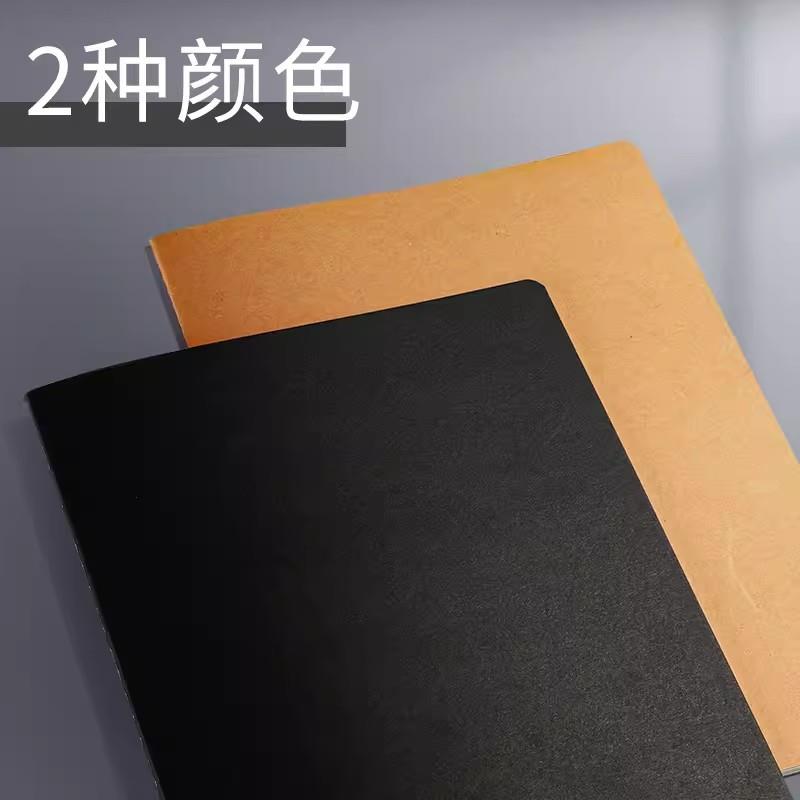 A4牛皮笔记本子空白本横线本网格大本子b5学生用美术画画白本子a5