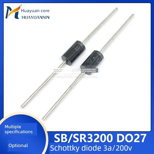 肖特基二极管 SR3200 SB3200 3A/200V DO-27 直插式 液晶电源常用
