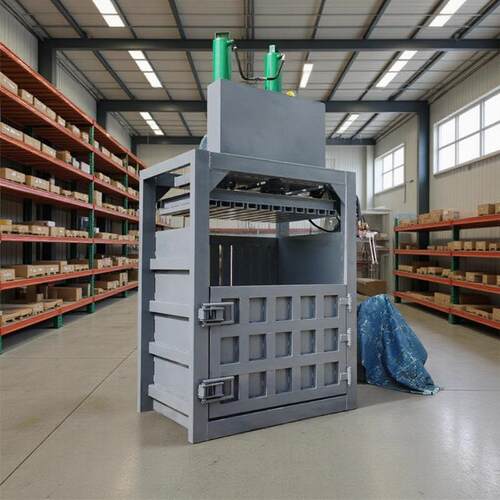 生产直销铜块铁渣压包机自动捆绳废纸打包设备海绵脚垫压缩机