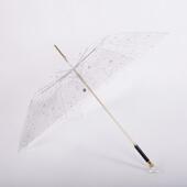 正品 MAGBLLA透E明雨伞长R柄自动反光直杆伞大号男女透明伞可I定制