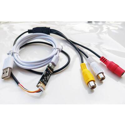 cvbs模拟视频转OTG UVC监控线路检修显示模块 电脑直播USB采集卡