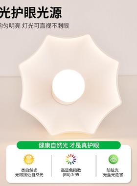 胡桃木走廊灯吸灯过道花瓣顶灯中古入风楼梯灯具户玄关阳台灯FNNL