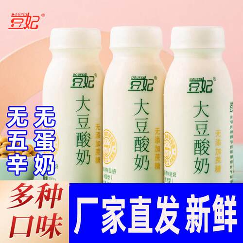 新疆包邮豆妃大豆酸奶素佛家无精原味植物基黑豆纯素薛三三发酵乳