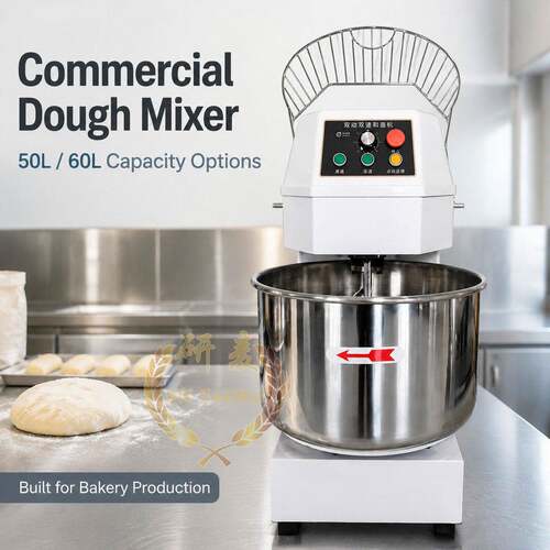 大容量螺旋和面机商用食品面粉搅拌机H50 H60L Spiral Dough Mixe