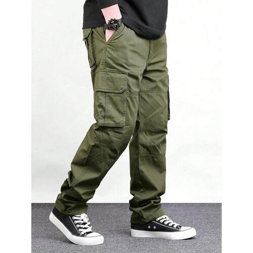 G 71784 Plus size multi-pocket men's cargo pants 大码多口袋