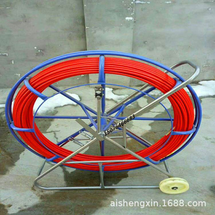玻璃钢穿孔器 电工穿线器 穿管器 电缆引线器 引线器 带钢丝棒