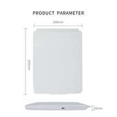 新款 led充电灯方形美台式 发化妆镜妆便携平带光镜镜子板带放大镜