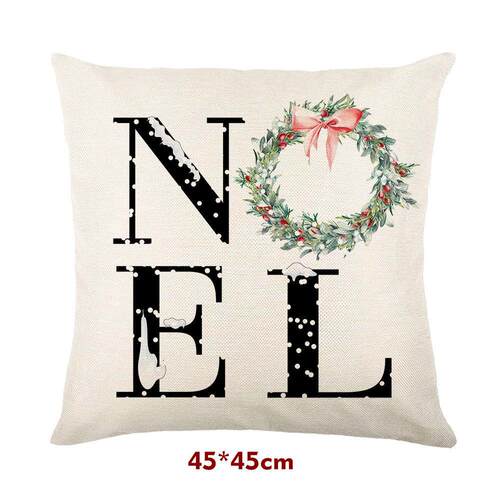 Christmas Pillow Covers 18x18 Set of 4 Farmhouse Decoration