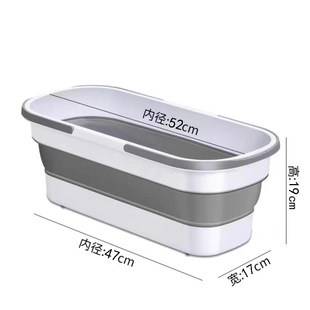 长方形搓洗拖把桶家用胶棉拖把筒平板拖布清洗筒手提清洁水桶商场