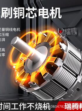 RT2026瑞腾微型压机便携式缩机双压微型空缩缸压机迷你小无油型