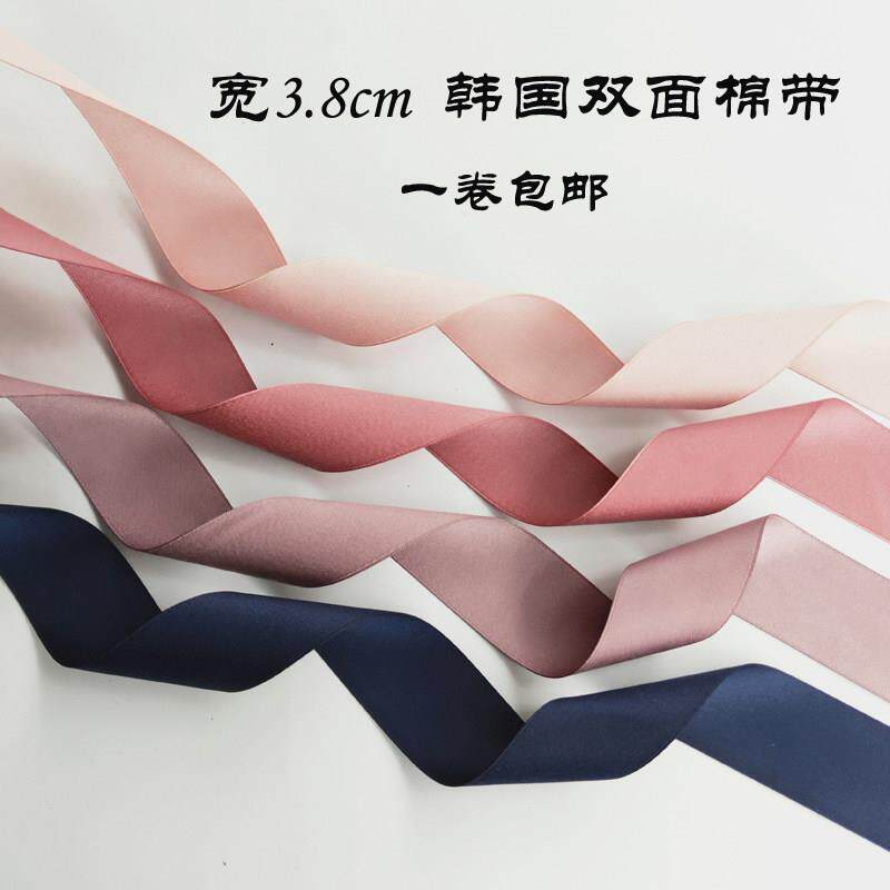 热卖哑光双面棉织带 手工发饰DIY蝴蝶结丝带服装铺料彩带缎带
