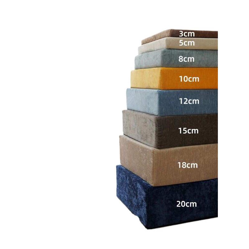 实木红木沙发海绵垫子高密度加硬加厚布艺沙发坐垫靠