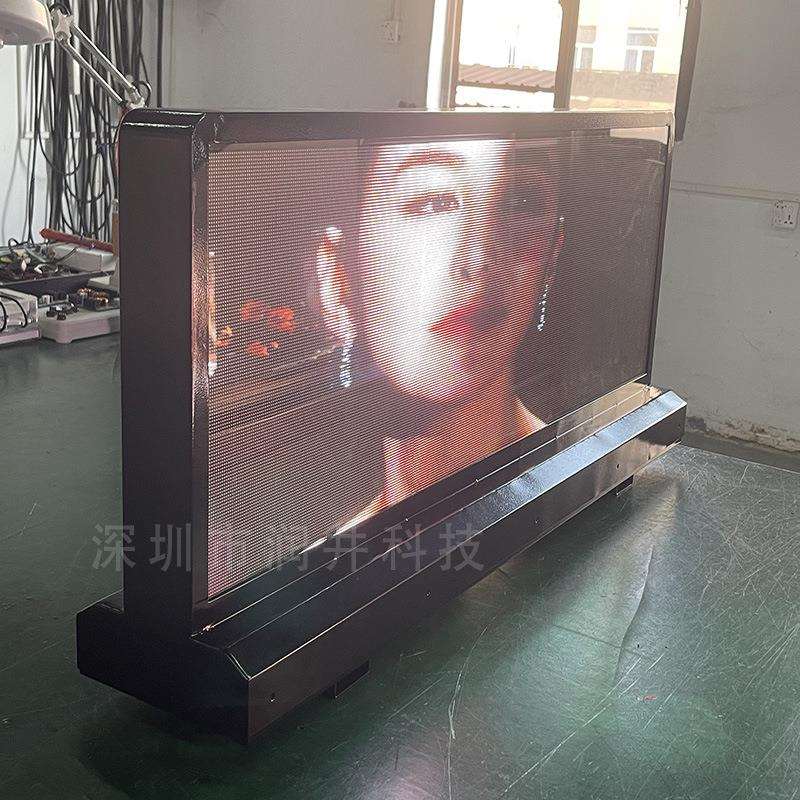 P2.双面5全屏彩车顶LED出租顶灯-P2.车led显示屏le车载高清显d示