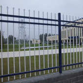 学校护栏锌园区钢工厂锌艺钢护栏栅栏护栏铁隔离草坪别墅外墙庭院