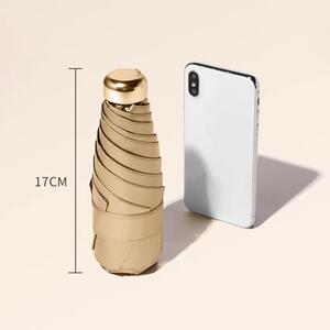 五折叠黑胶防晒晴雨伞两用超轻小巧迷你遮阳伞防紫外线太阳伞