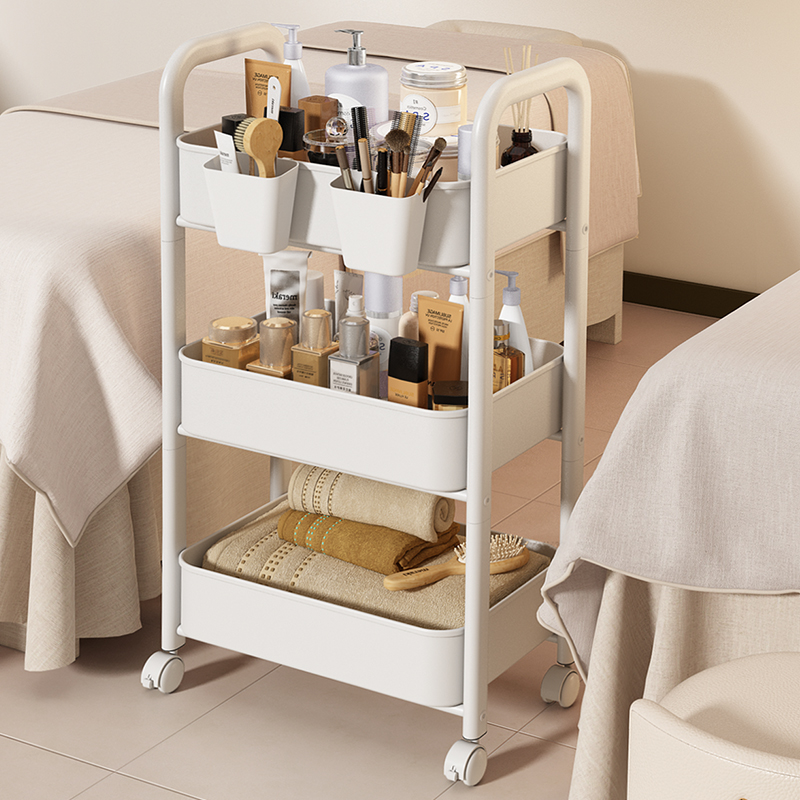 小推车置物架落地厨房浴室移动零食卫生间多层卧室床头收纳储物架