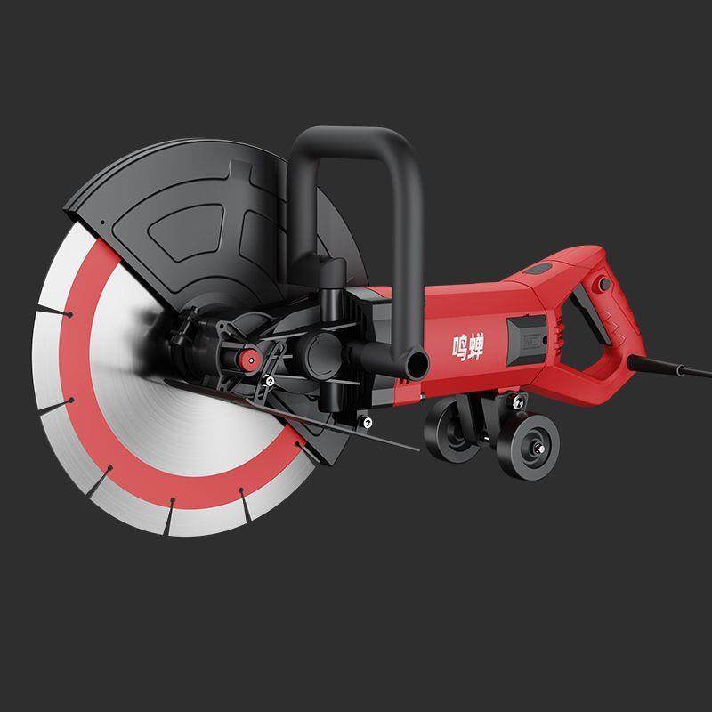 大功率切墙机手持单片开槽机混凝土钢筋墙壁开槽无尘锯墙
