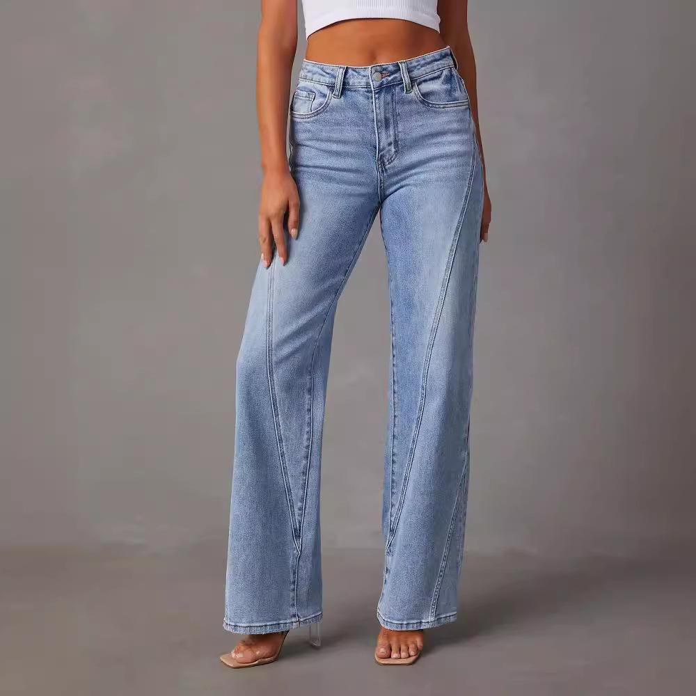 denim women high loose fashionable jeans waist Jeans