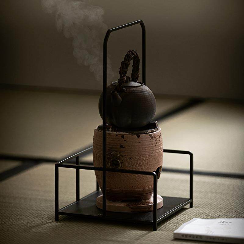 大岸堂艺凉炉架花架手工铁铸铁茶道配防件炭炉电陶炉烫隔dat619热