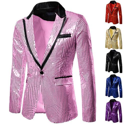 Men's suit sequin performance dress suit men's suit emcee