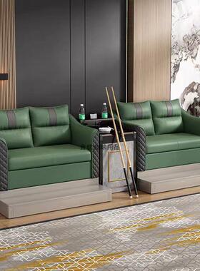 台沙发发台球厅用沙休PDD10194息区全套沙发椅观球沙发球网专红台