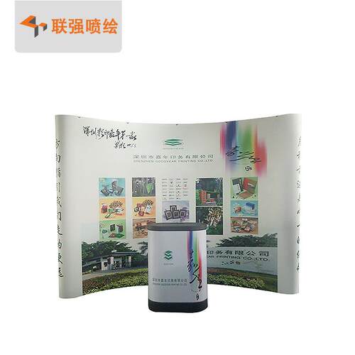 厂家供应铝合金拉网展架户外折叠广告喷绘背景墙签到处