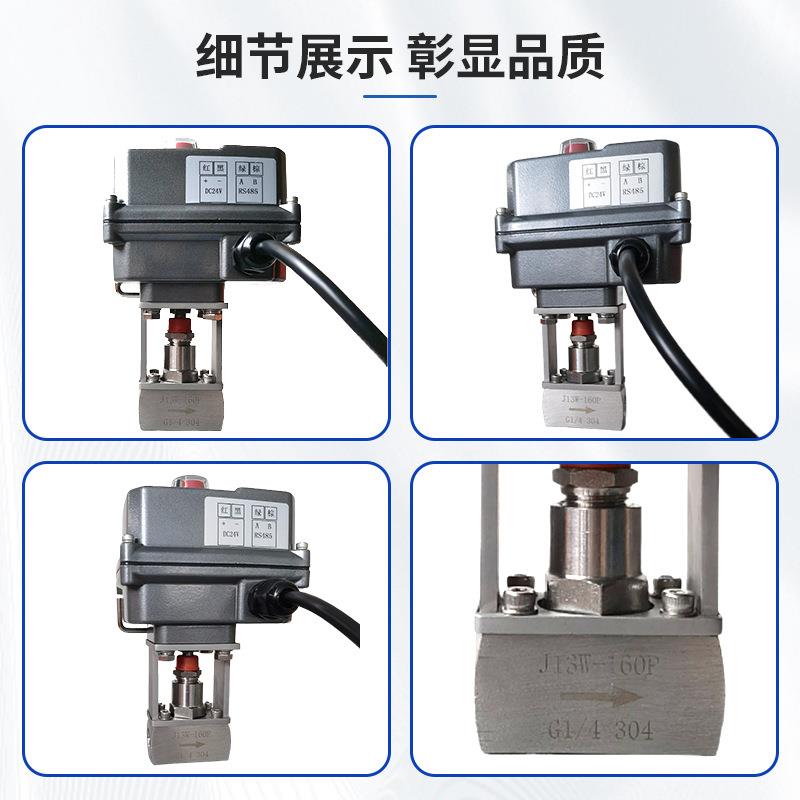 206电动针2型阀气8体液体不锈钢高压4-0mA RS4节5小流量微型计量