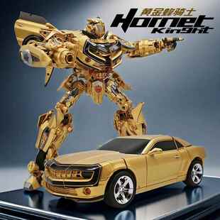 高档变形玩具汽车擎战天将刚柱金版大黄蜂机器人模型男孩金手办玩