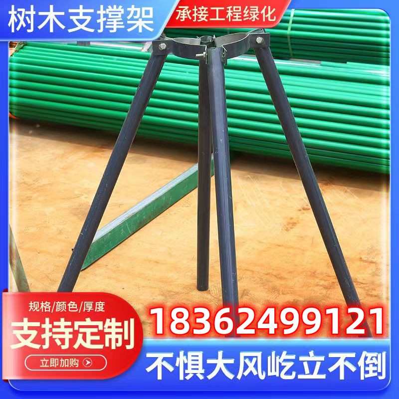 镀锌钢管树木支撑架绿化支撑杆大树防台风树木园林绿化支架固定器