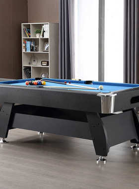 室内运动 家用成人7尺大号台球桌 美式黑八桌球台 Pool table