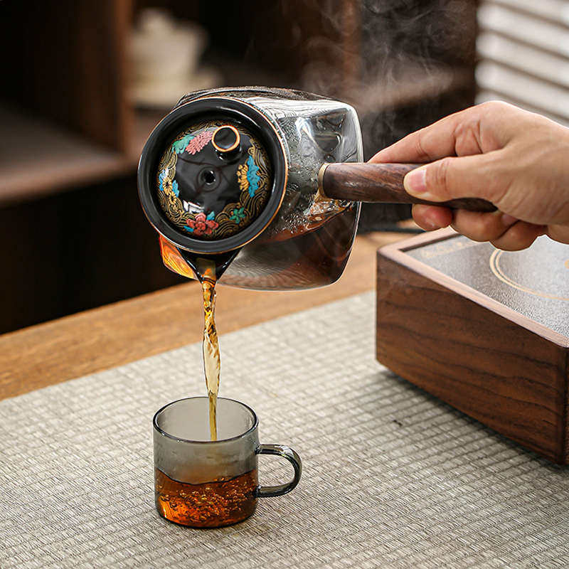 耐高温玻璃煮茶壶电陶炉泡茶专用蒸煮老白茶围炉煮茶器茶炉烧水壶