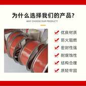 耐高温风机软连接伸缩式 风管防火帆布软连接 硅胶布排烟伸缩式