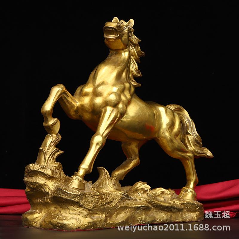 铜马摆件纯铜飞马生肖马家居马上赢立马发财马到成功家居摆件