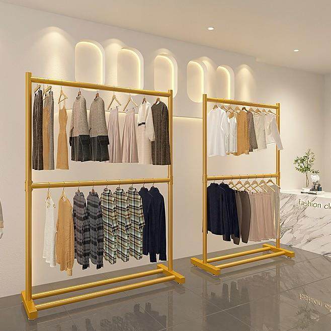 简约双层晾衣架家用落地立式可移动双杆衣帽架阳台客厅衣服收纳架,纺织面料/辅料/配套,纺织机械配件,淘宝优惠券,粉丝福利购,淘宝优惠卷