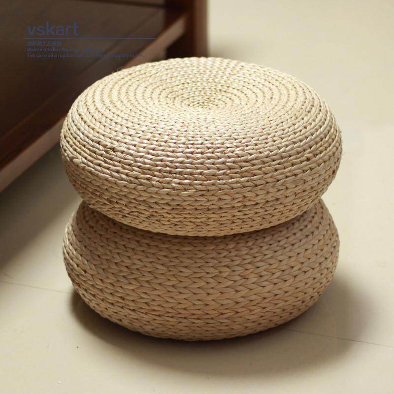 地板日式草编蒲团坐垫加厚圆形茶道藤编榻榻米垫瑜伽打坐禅修坐墩,居家布艺,美臀垫/保健坐垫,淘宝优惠券,粉丝福利购,淘宝优惠卷