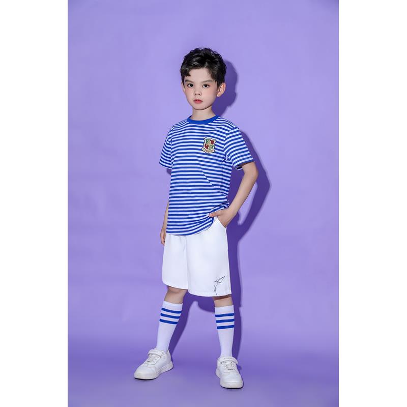 高档六一海军小演出服小学团生运动会啦啦操纱裙海魂衫合唱服体海