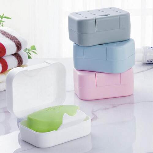 Travel Portable Lockable Soap Case with Lid, Waterproof Soap