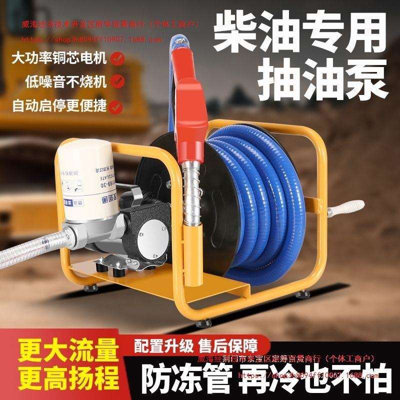 亨亨电动抽油泵柴油12v24v220v伏加油机车载小型加油泵抽油