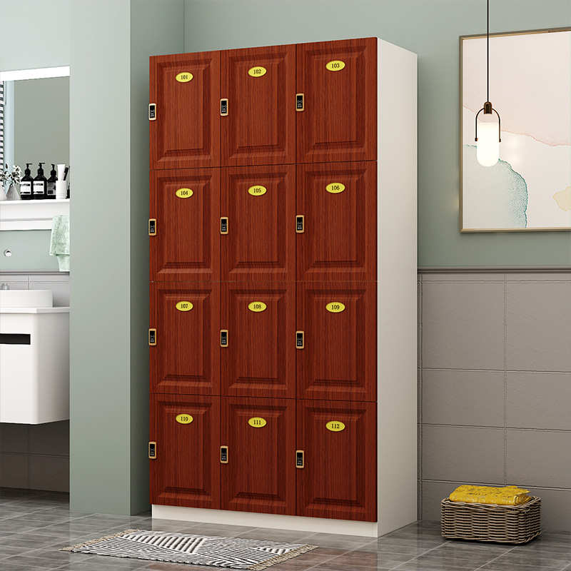 更衣柜木质健身房舞蹈房洗浴中心存包柜美发美容院瑜伽储物柜带锁