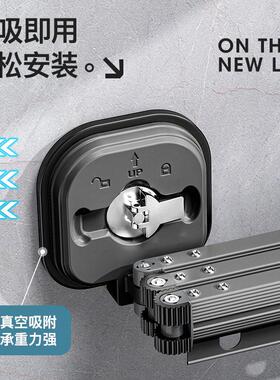 wall mounted folding clothes hanger clothes drying rack pole