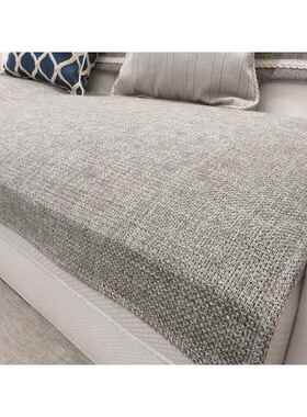 高档四妃季沙发垫亚做麻沙发垫防滑发皮沙贵全包定灰色高档沙发巾