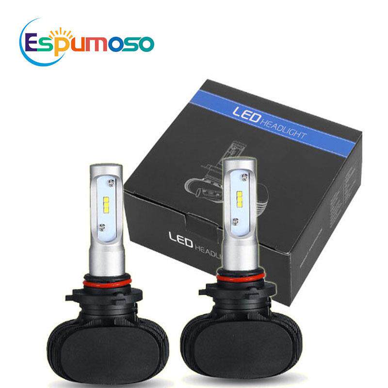s1汽车led大灯无风扇前大灯h4远近光一体车灯改装配件航空铝