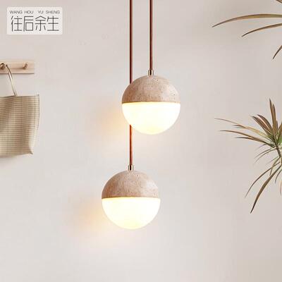 中古床头挂灯儿童房可爱可升降吊灯设计师吧台侘寂卧室灯具
