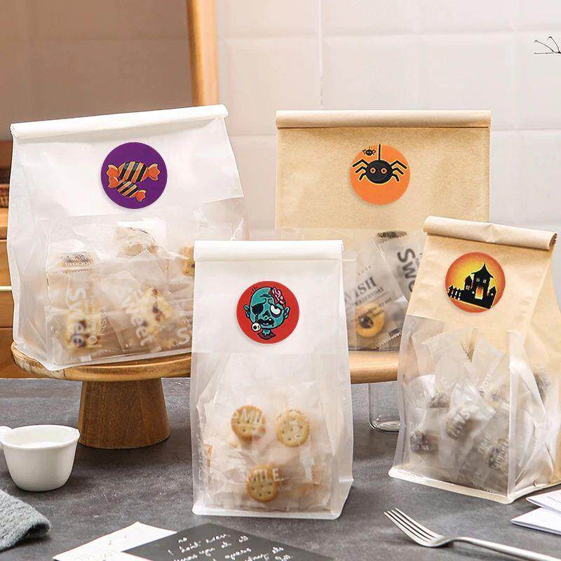 500个万圣节南瓜贴纸不给糖就捣蛋的糖果饼干