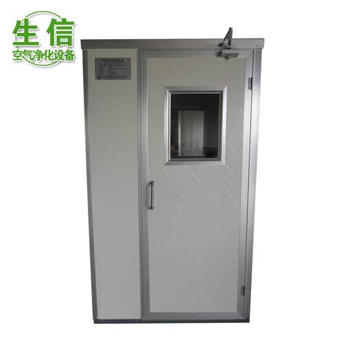厂家直供单人洁净不锈钢风淋室qs认证净化单人风淋室