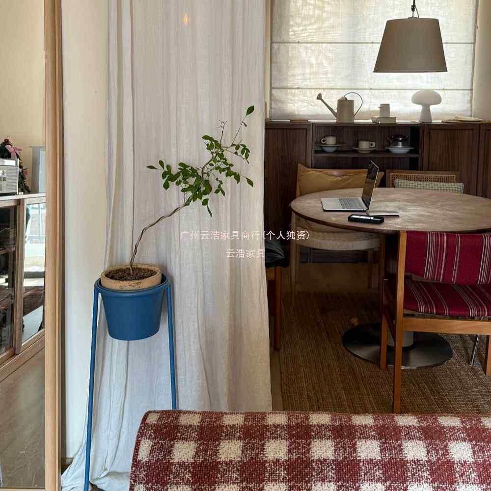 花架普鲁士蓝色花架YKT室内极简约可移动台设阳客花盆计栽厅现代