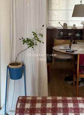 花架普鲁士蓝色内花架室极简约移动可设计阳台花盆栽客现PJB代铁